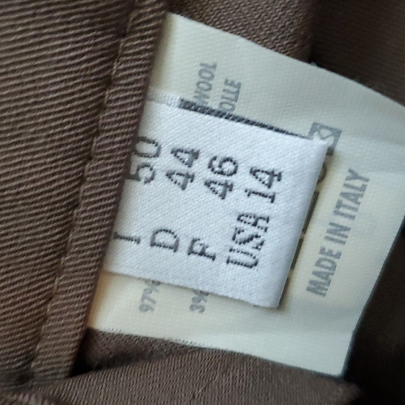 nwt women's Giorgio's of palm beach brown sz 14 wool pants - Picture 5 of 7